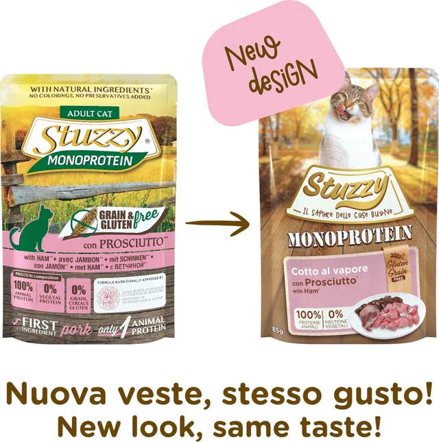 kattenvoer - Ham - Graan vrij - Volledig Natvoer - 16 x 85gram