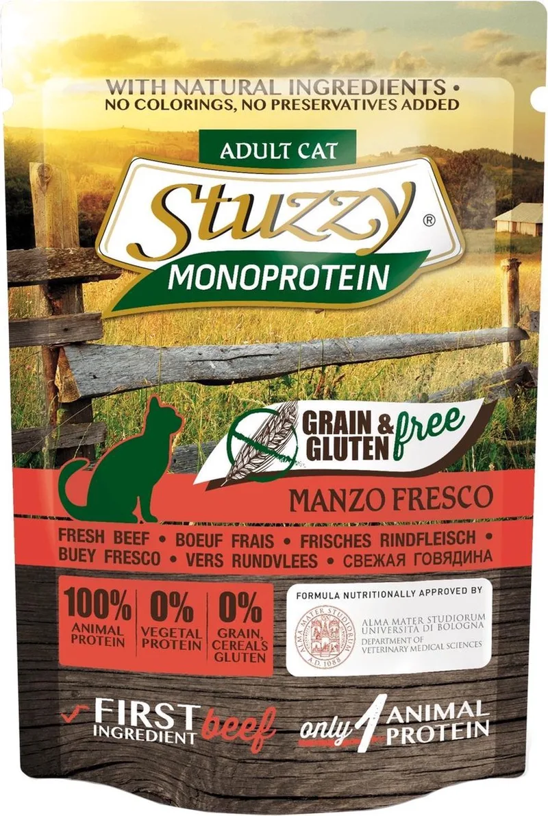 Kattenvoer - Rund - Graan vrij - Volledig Natvoer - 16 x 85 gram by Stuzzy – product photo
