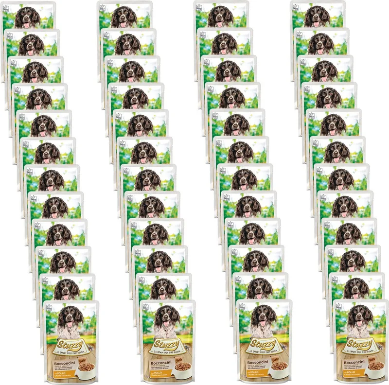 Maaltijdzakjes Adult 100 g - Hondenvoer - 48 x Kip by Stuzzy – product photo
