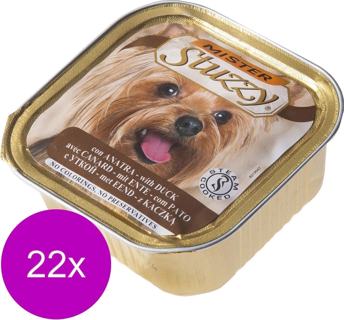 Mister Stuzzy stoommaaltijd - Eend - 22 stuks à 150 gram van Stuzzy – productfoto