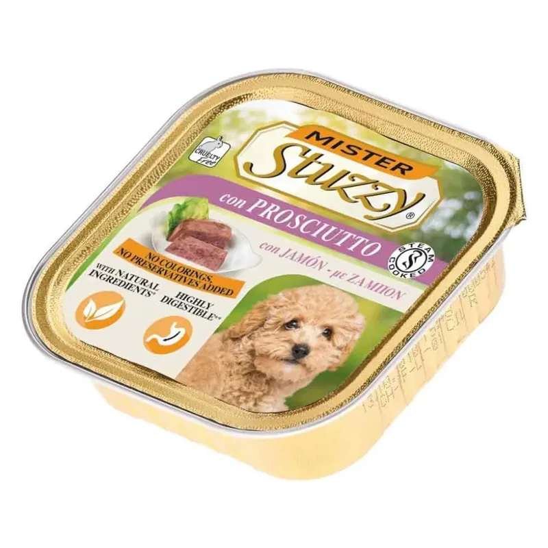 Nourriture Humide Pour Chien Au Jambon 150g de Stuzzy – photo produit