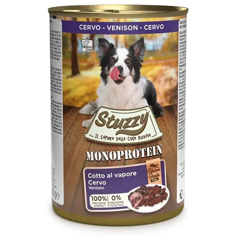 Natvoer Voor Honden Met één Proteïnebron: Hert 400g by Stuzzy – product photo
