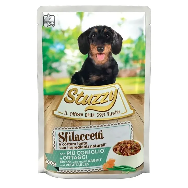 Repen Met Konijn En Groenten Nat Hondenvoer 100g by Stuzzy – product photo