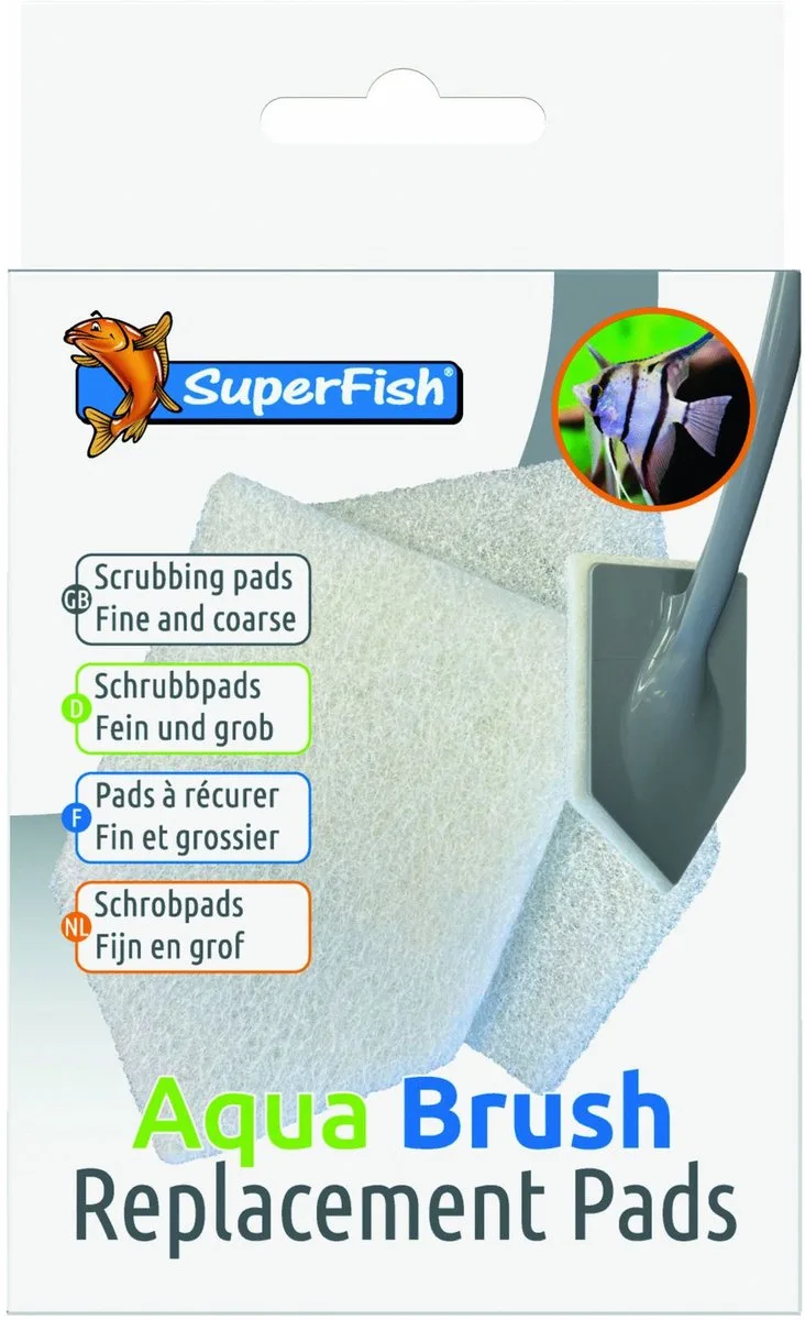 Aquabrush Reserve Pads - Aquarium Toebehoren - 2 stuks fra SuperFish i Color – produktbillede
