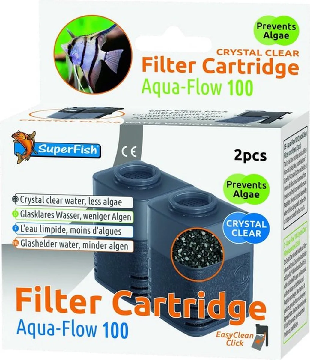 AquaFlow 100 - Filter Cardridges - 2 stuks de SuperFish – photo produit