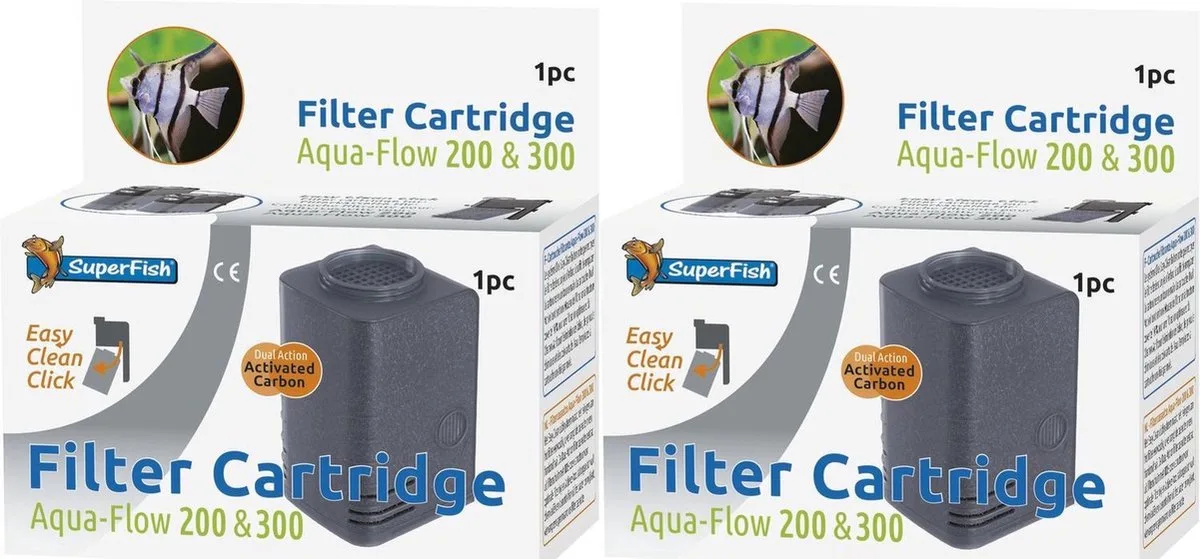aquaflow - 200/300 - easy click cartridge - 2 stuks de SuperFish – photo produit