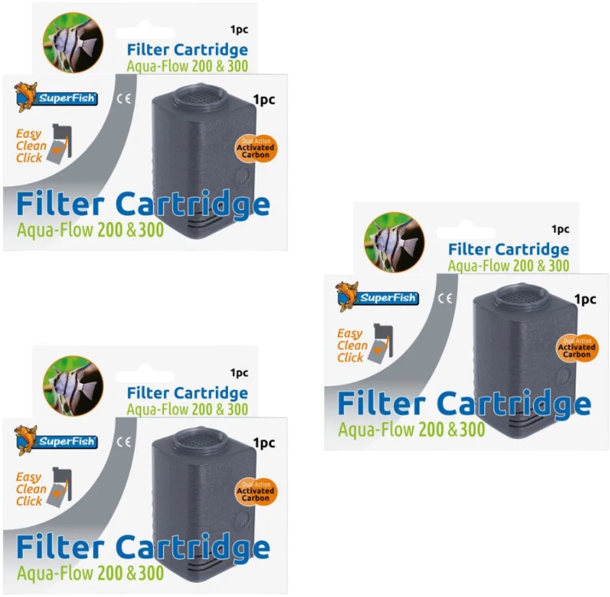 Aquaflow Cartridge 200 - Voordeel set - 3 verpakkingen - 3 Cartridges de SuperFish – photo produit