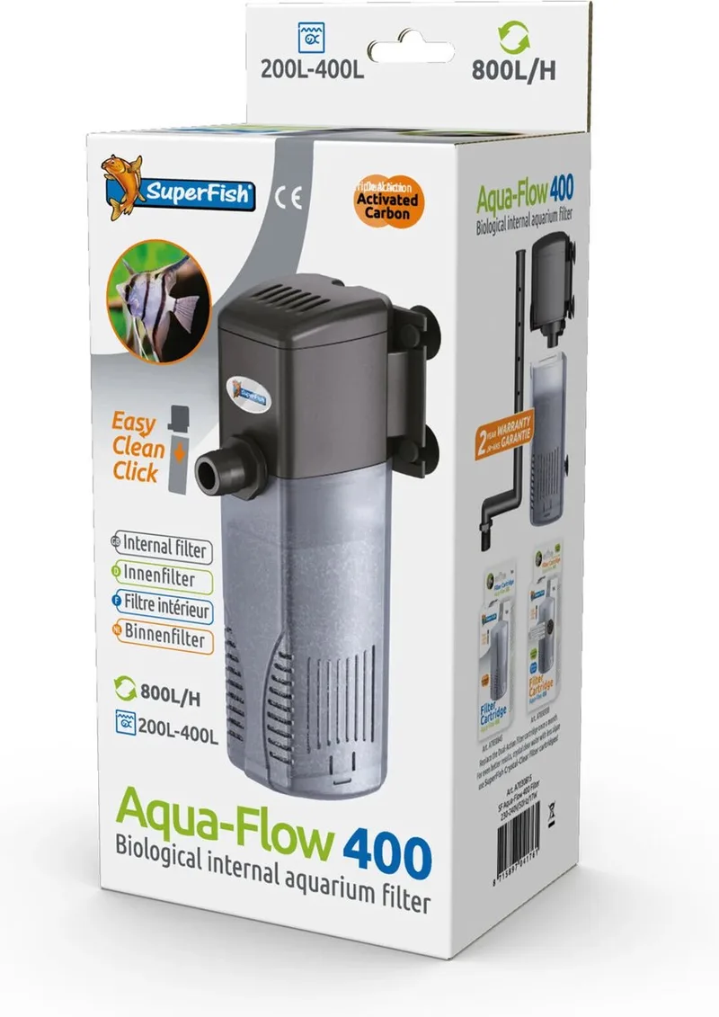 AquaFlow Dual Action 400 - Aquariumfilter - 8 l/u by SuperFish – product photo