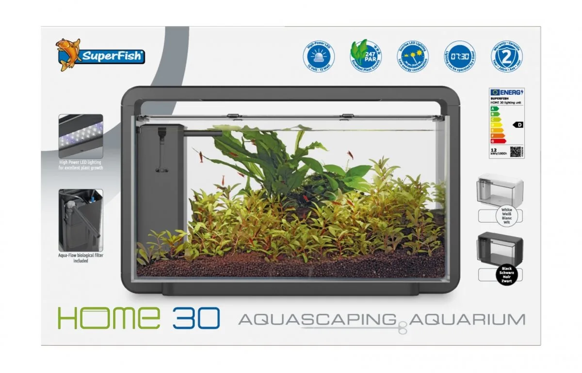 Aquarium SF HOME 30, Schwarz von SuperFish – Produktfoto