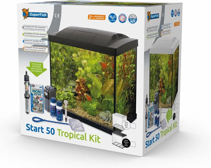Aquarium Start 50 Tropical Kit Retro Led 39 l - Aquaria van SuperFish in Wit – productfoto