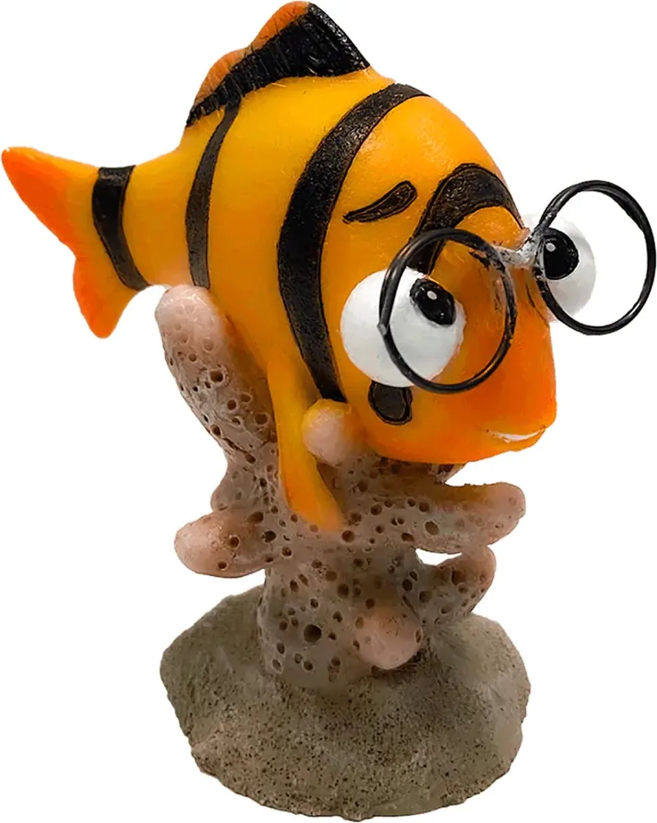 aqurariumdecoratie weird waters Im tiger 1 9 x 9 x 4,2 cm från SuperFish i Orange – produktbild