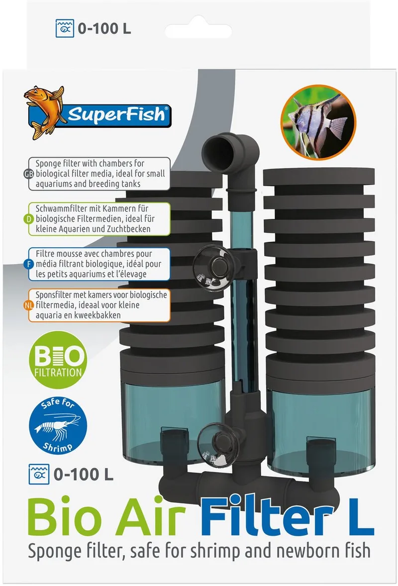 Bio Air Filter L - Intern Aquarium Luchtfilter by SuperFish – product photo