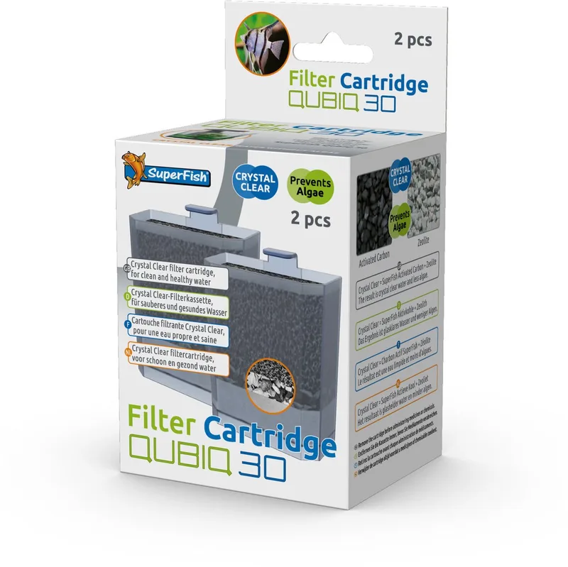 Cartridge Qubic 30 - Aquariumfilter - 2 stuks by SuperFish – product photo