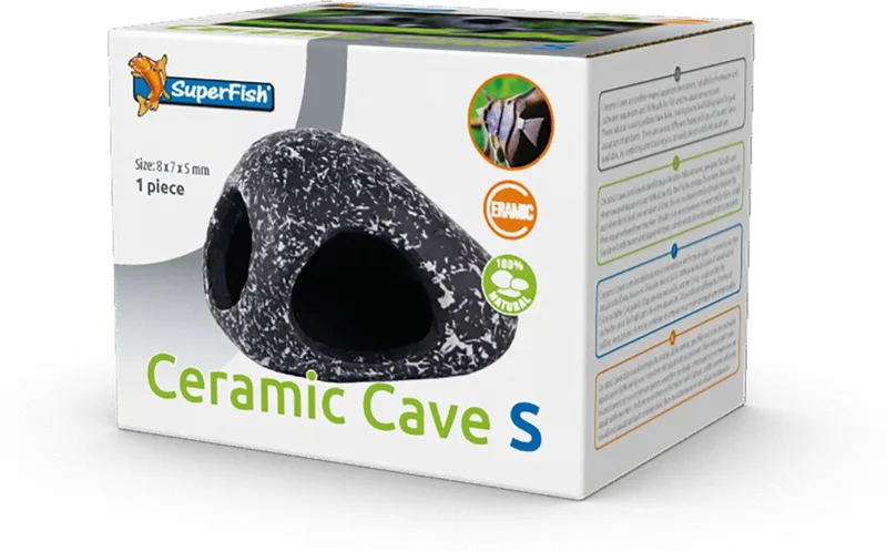 Ceramic Cave S - Aquarium - Ornament - 8x7x5 cm de SuperFish en Color – photo produit