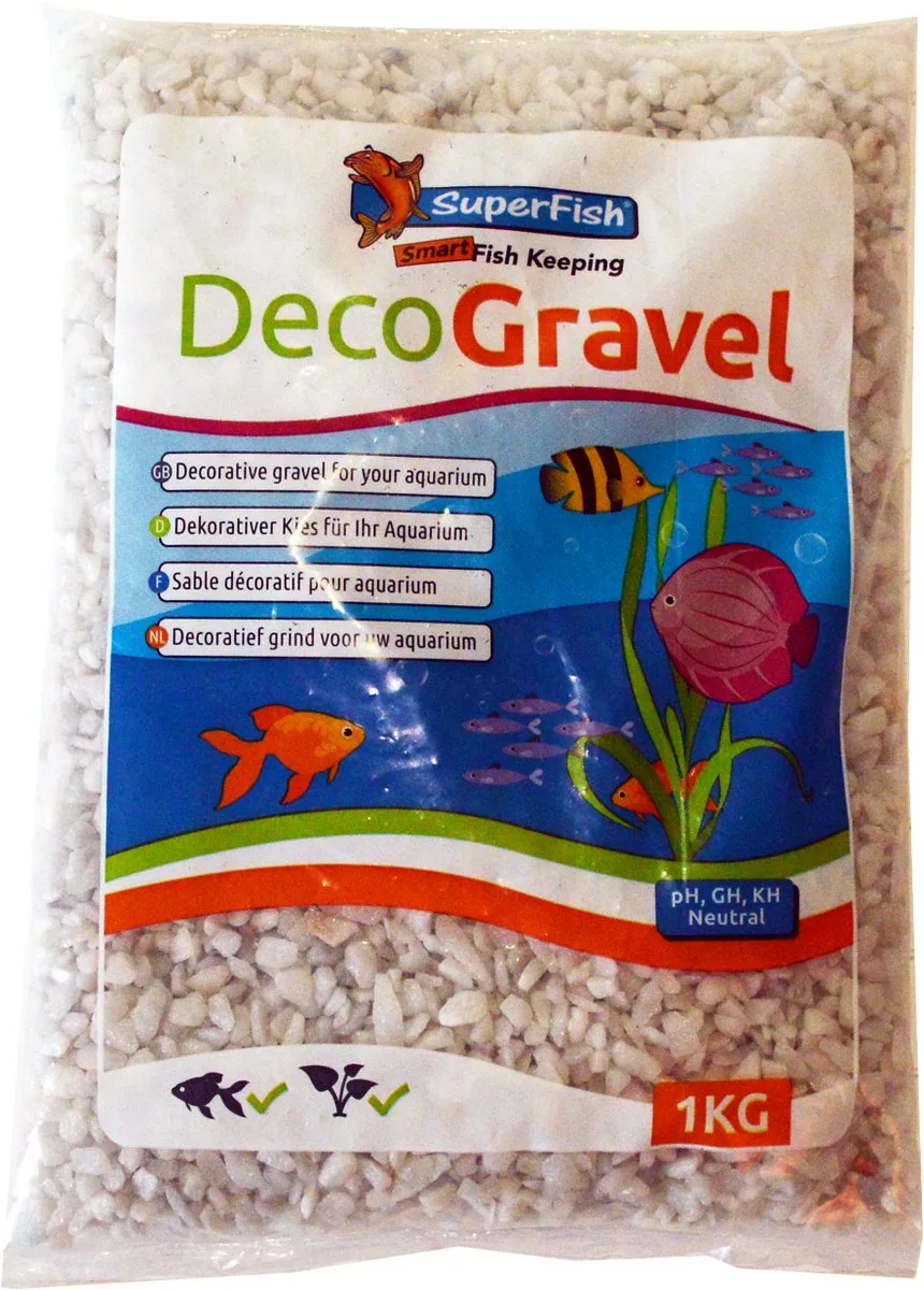 Deco Grind 1kg de SuperFish en Blanc – photo produit