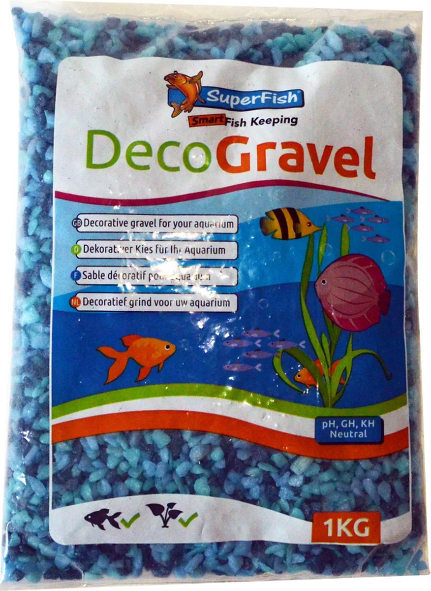 Deco Grind Mix 1KG de SuperFish en Bleu – photo produit