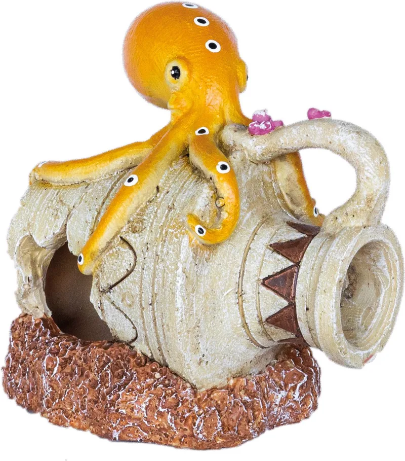 Deco Jar Octopus - Aquarium - Ornament - 10x16x14 cm by SuperFish – product photo