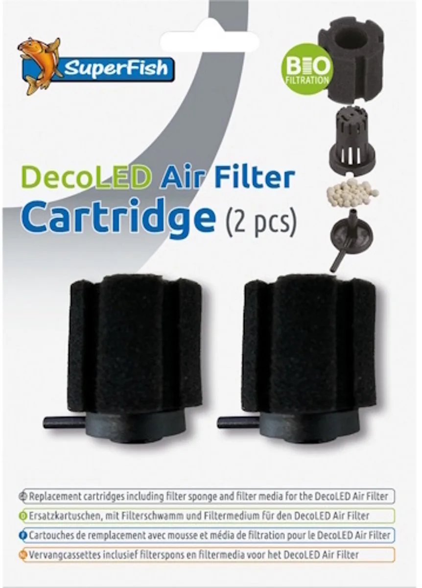 Deco Led Air Filter Cartridge 2 Stuks de SuperFish – photo produit