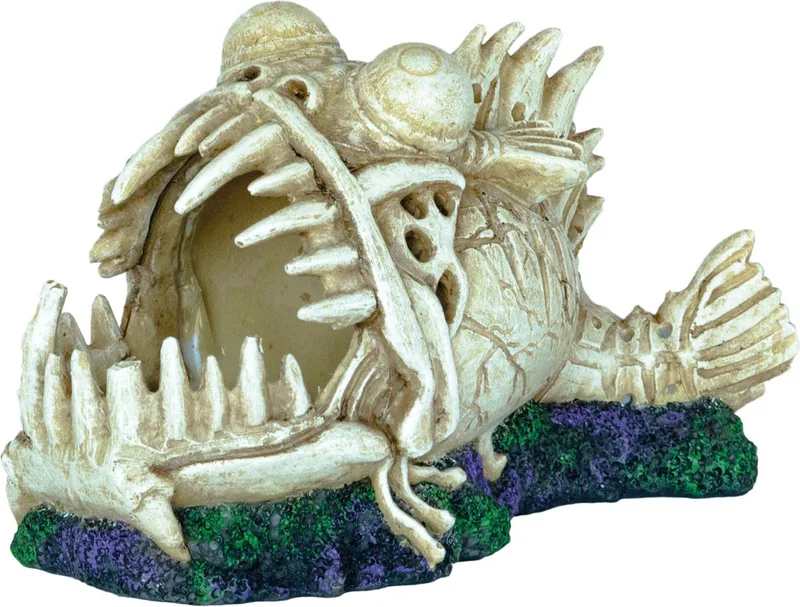 Deco Led Monster Fish - Aquarium - Ornament - 20x11x13 cm Blauw by SuperFish in Color – product photo