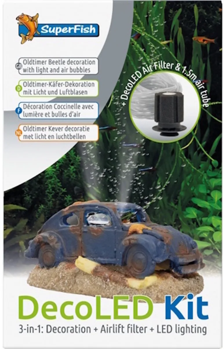 DecoLED Kit - Deco Ornament Met Verlichting van SuperFish in Color – productfoto