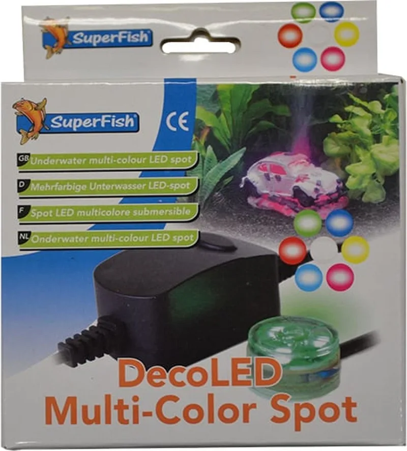 DecoLED MultiColor Spot - Aquariumverlichting - Waterdicht by SuperFish in Black – product photo
