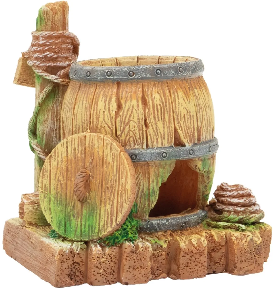 Decoratie kruik hek 9x8,2x9,8cm van SuperFish – productfoto