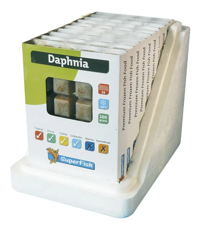 Diepvries Daphnia 100gr fra SuperFish – produktbillede