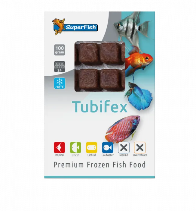 Diepvries Tubifex 100gr by SuperFish – product photo