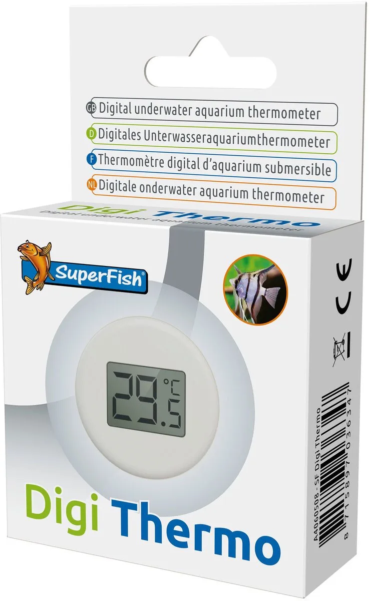 Digi Thermo - Aquarium - Thermometer - Digitaal by SuperFish in Blue, Black – product photo