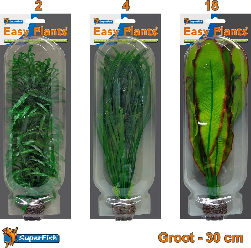 Easy Plants Aquarium kunst planten groot (Combinatieset 2) fra SuperFish i Kleur kan afwijken van de afbeelding – produktbillede