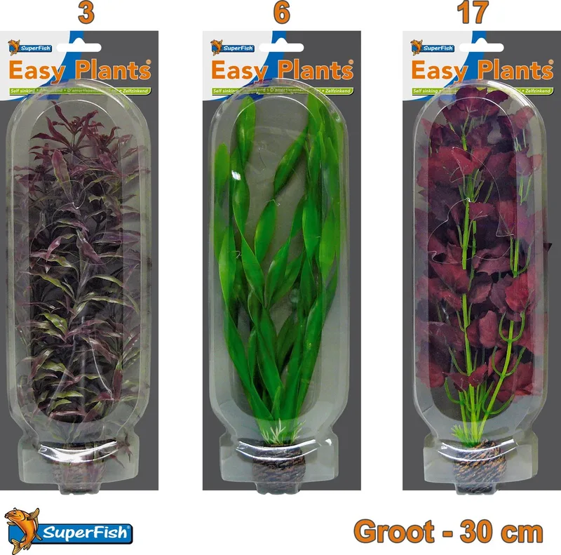 Easy Plants Aquarium kunst planten groot (Combinatieset 3) by SuperFish in Kleur kan afwijken van de afbeelding – product photo