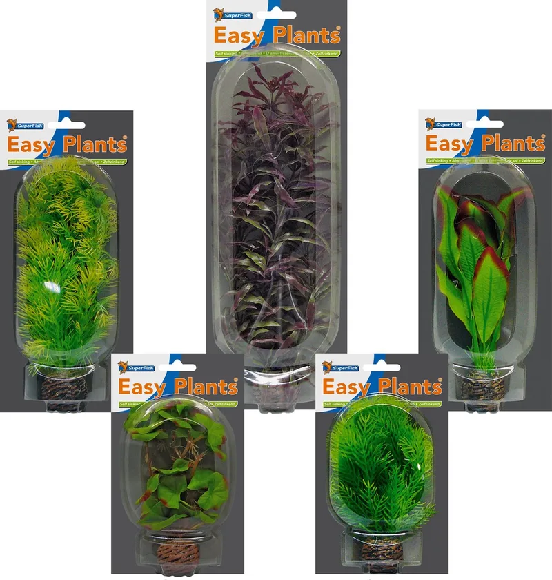 Easy Plants Aquarium kunst planten klein, middel, groot (Combinatieset 1) by SuperFish in Kleur kan afwijken van de afbeelding – product photo