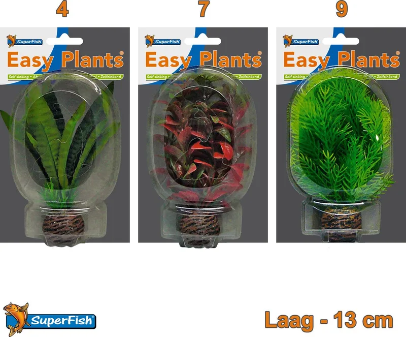 Easy Plants Aquarium kunst planten klein/voorgrond (Combinatieset 1) de SuperFish en Kleur kan in werkelijkheid afwijken van de afbeelding – photo produit