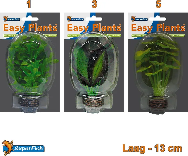 Easy Plants Aquarium kunst planten klein/voorgrond (Combinatieset 3) de SuperFish en Kleur kan afwijken van de afbeelding – photo produit