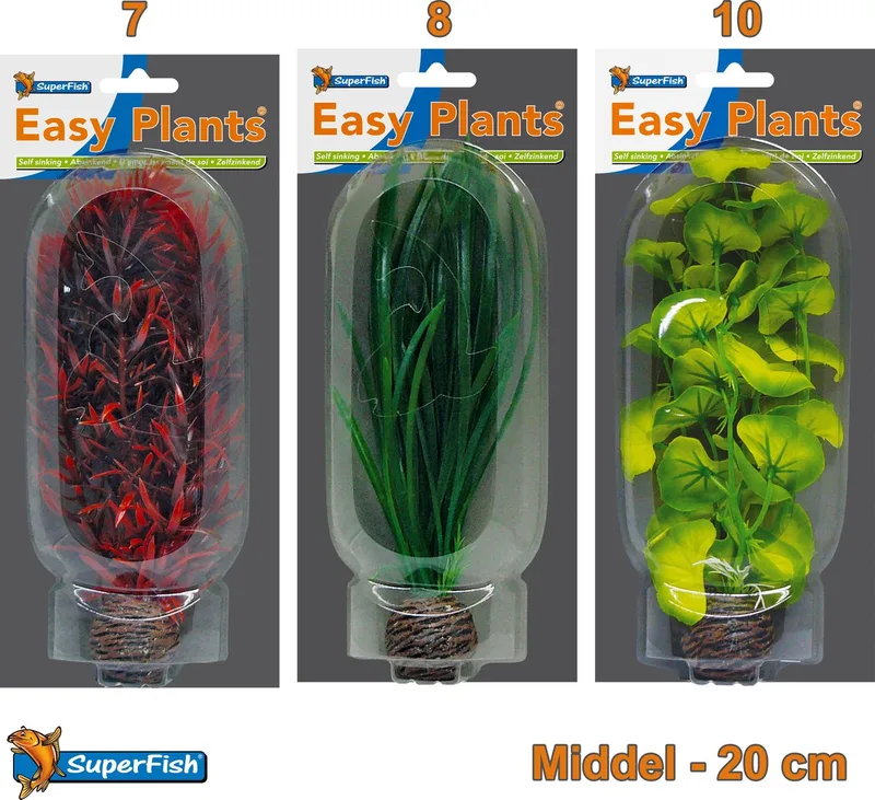 Easy Plants Aquarium kunst planten middel (Combinatieset 1) von SuperFish in Kleur kan afwijken van afbeelding – Produktfoto