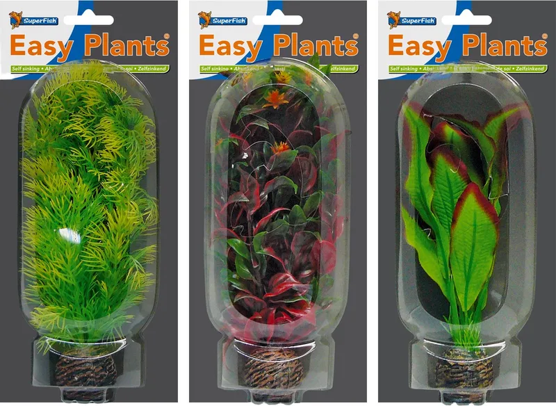 Easy Plants Aquarium kunst planten middel (Combinatieset 2) by SuperFish in Kleur kan afwijken van de afbeelding – product photo