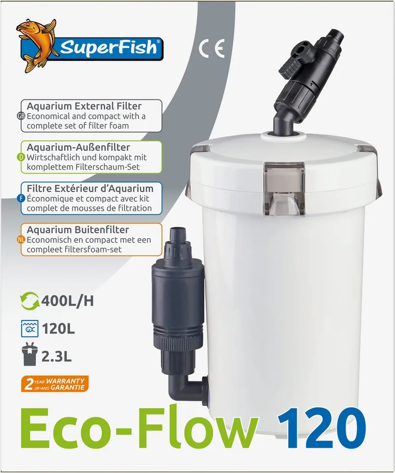 Eco flow 120 - Buitenfilter - Klein by SuperFish – product photo