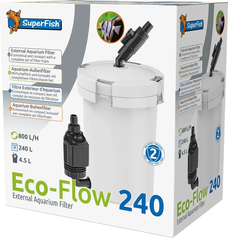 ECO FLOW 240 Extern Aquarium Filter by SuperFish – product photo