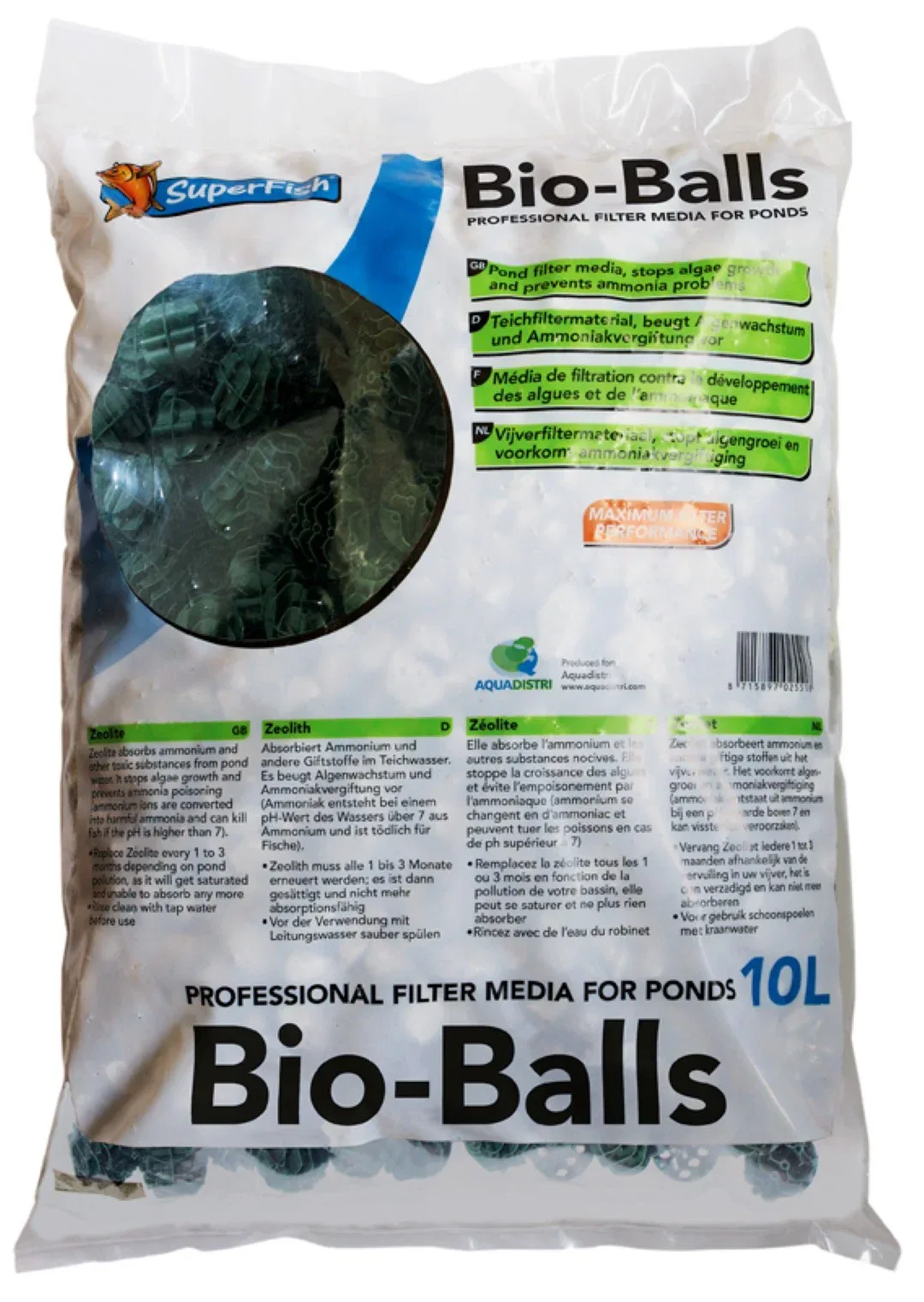 Filter Bioball Zak 10 Liter vijver Superfish de SuperFish – photo produit