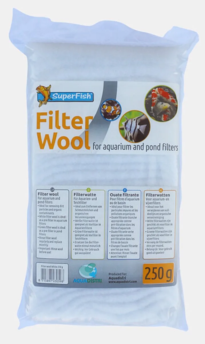 filterwatten wit - 250 gr de SuperFish – photo produit