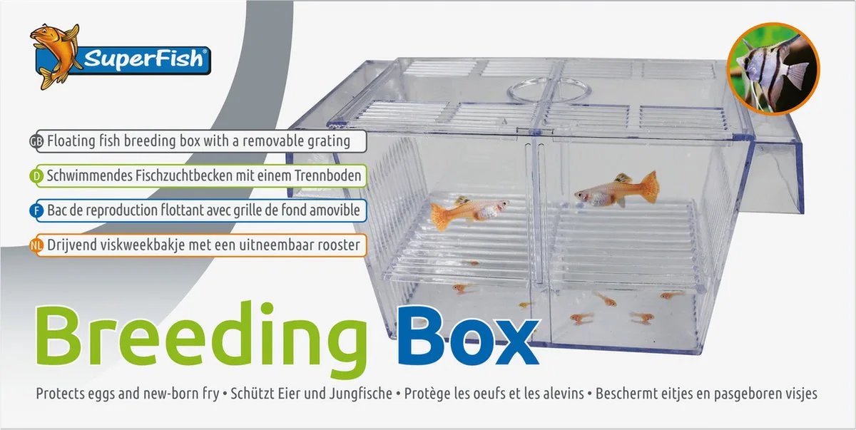 Floating Breeding Box Opkweekbak - 17x8,5x8,5 cm - 1,2L by SuperFish – product photo