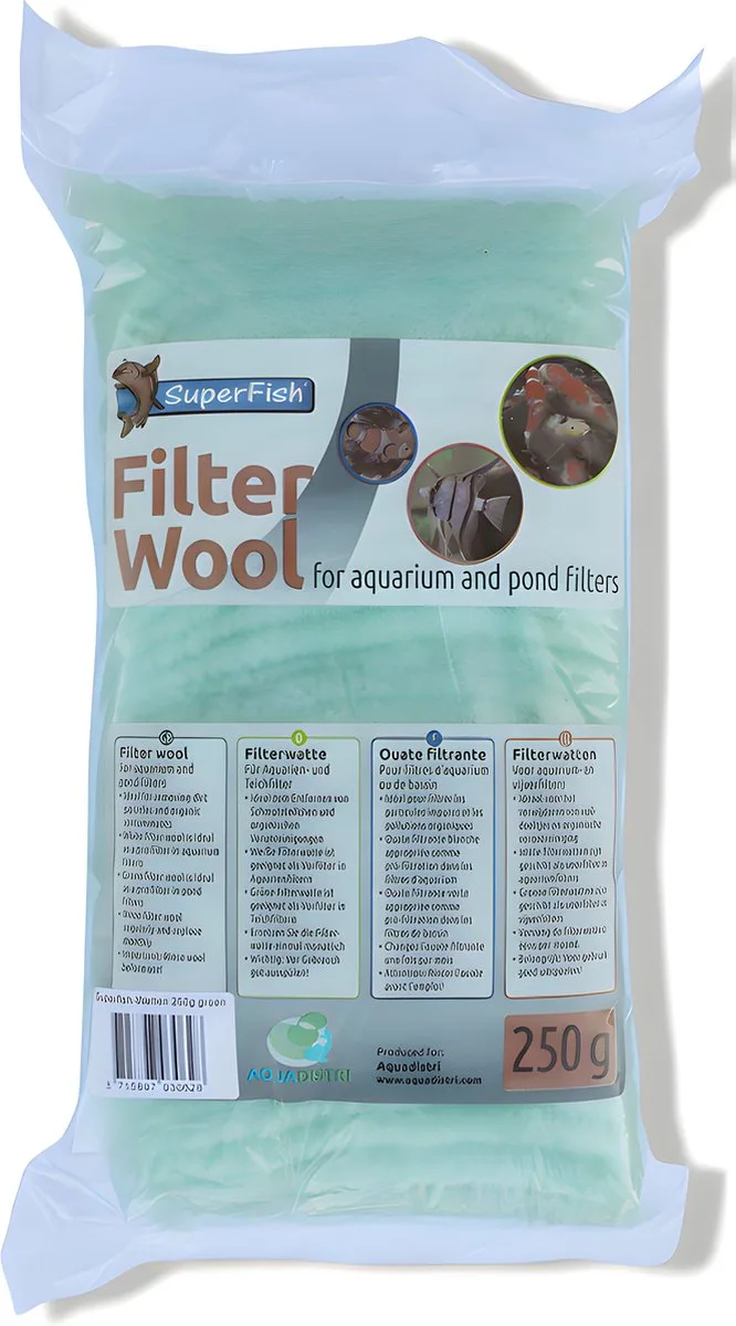 Groene Filterwatten Groen - Filters - 250 g de SuperFish – photo produit