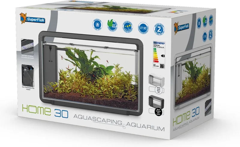 Home 30 Aquarium - 25 L de SuperFish en Noir – photo produit