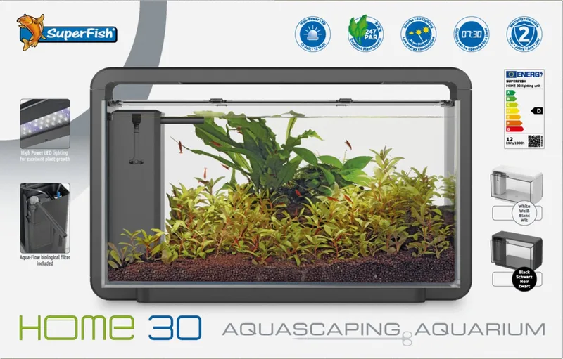 Home 30 Aquarium - 25L by SuperFish in White – product photo