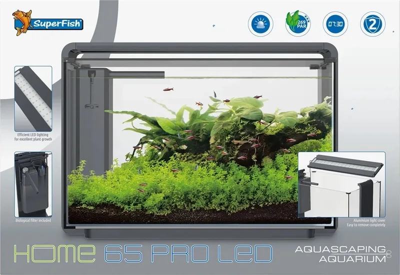 Home Proled 65 Aquarium - Aquarium från SuperFish i Vit – produktbild