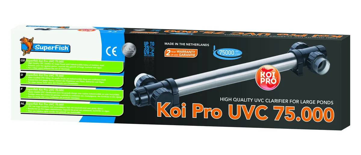 Koi Pro Rvs UVC T5 75 Watt / 75000 LTR von SuperFish – Produktfoto