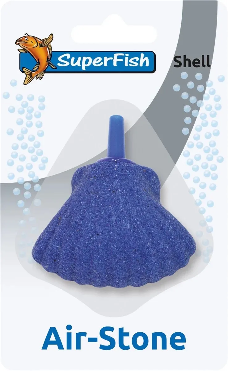 Luchtsteen Schelp Model van SuperFish in Blauw – productfoto