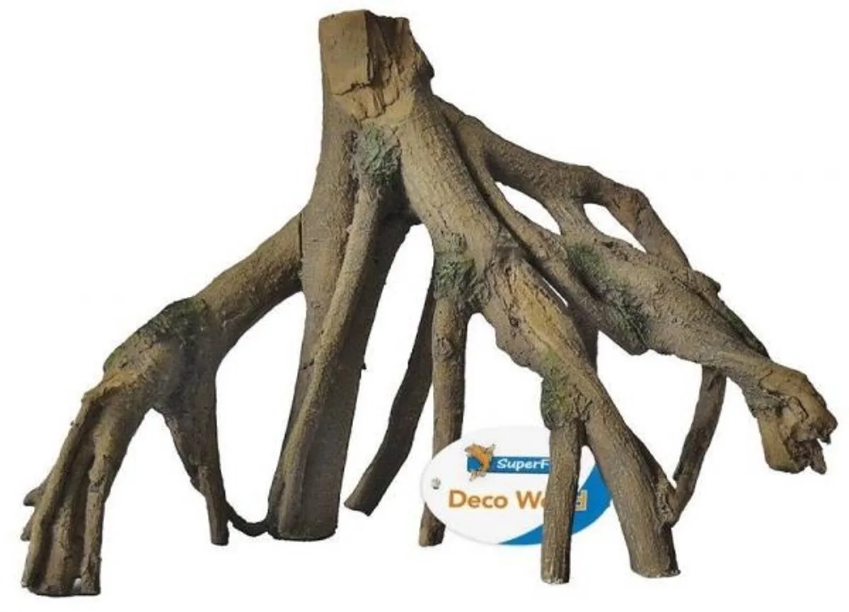 Mangrove Wortel - Aquariumdecoratie - S - 35 x 16 x 22 cm de SuperFish en Houtkleur – photo produit
