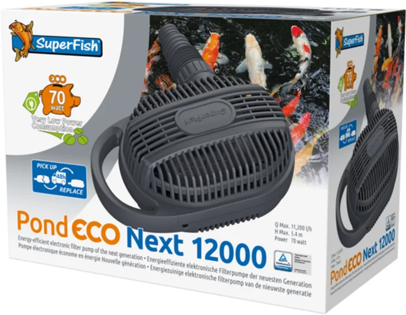 Pond Eco Next 12000 vijver,waterval filter de SuperFish en Gris – photo produit