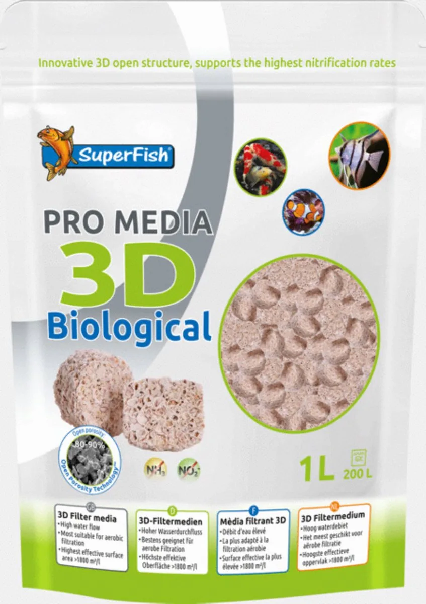 Pro Media 3d - Filtermateriaal - 1000 ml by SuperFish – product photo
